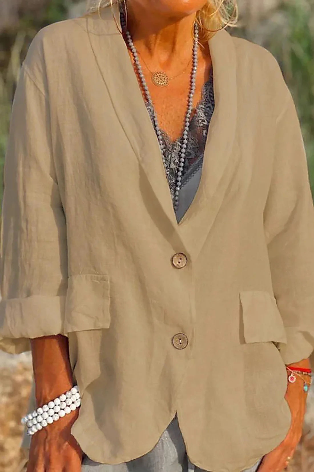 Mistfall Breezy Linen Jacket