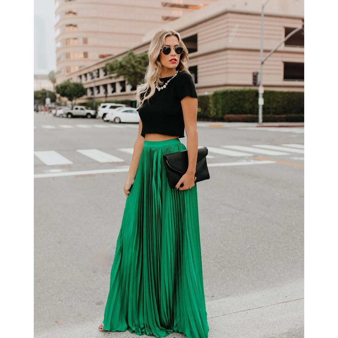 Mistfall SereneGlide High-Waisted Maxi Skirt