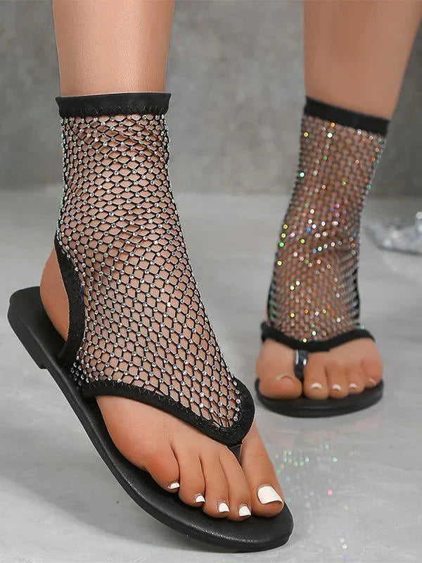 Mistfall Sparkle Mesh Sandals – Lightweight top with freedom in every fiber