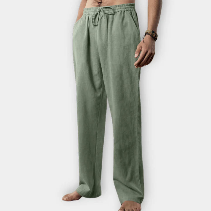 Mistfall Lian Trousers – Relaxed-fit linen pants for effortless style