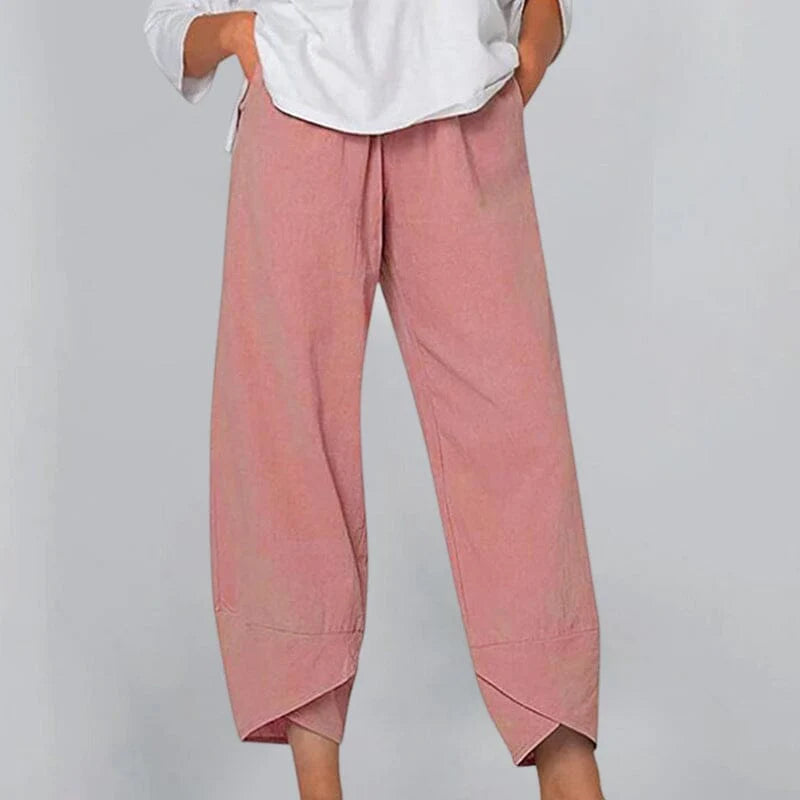 Mistfall Breeze Cotton Linen Trousers