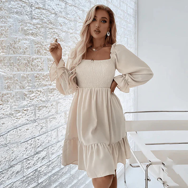 MISTFALL | Emmeline Ruffle Dress – Summer mini dress with puff sleeves