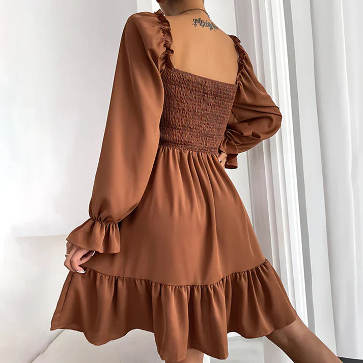 MISTFALL | Emmeline Ruffle Dress – Summer mini dress with puff sleeves
