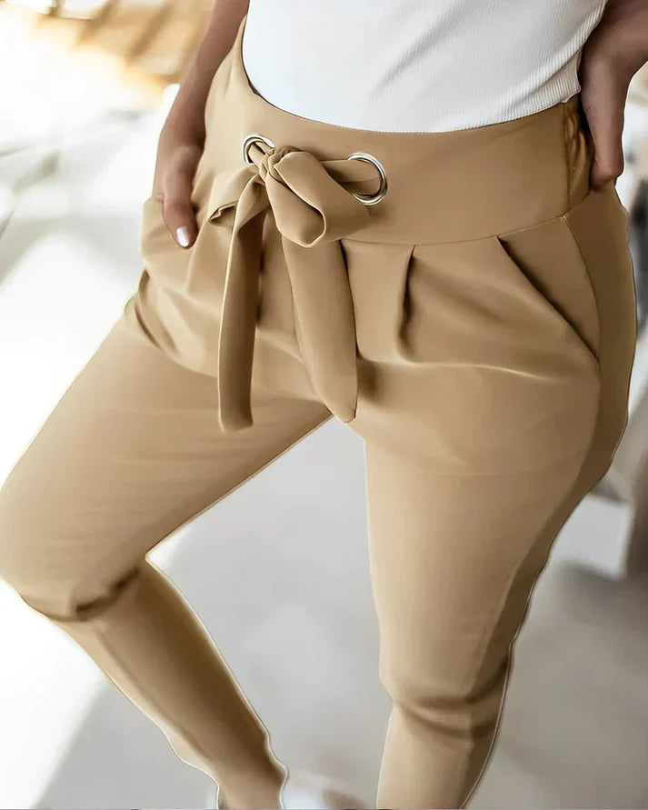 MISTFALL | Dagny Slim Pants – Elegant slim-fit pants with belt detail