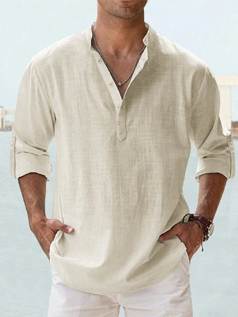 Mistfall Men's Lightweight Linen Summer Shirt