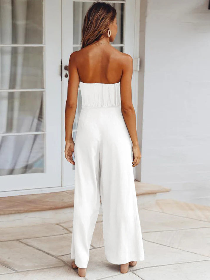 MISTFALL | Elodia Jumpsuit – Off-shoulder jumpsuit with tie waist