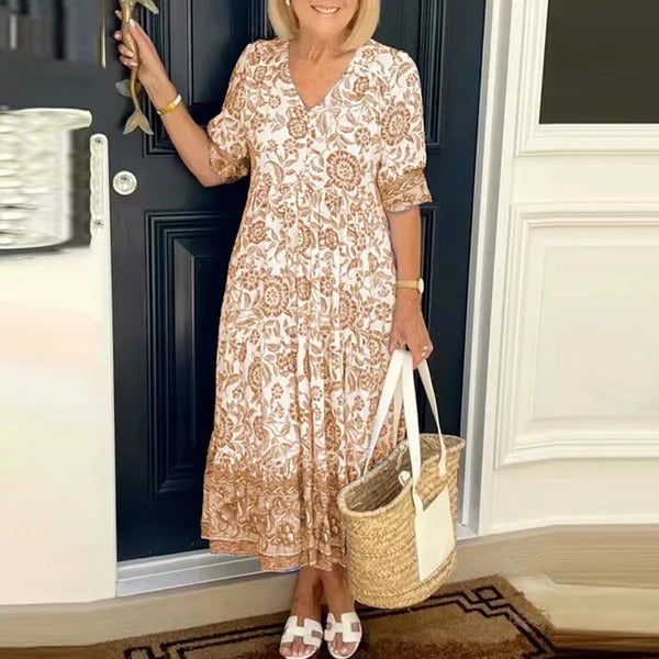 Mistfall Bloom Bohemian Summer Dress