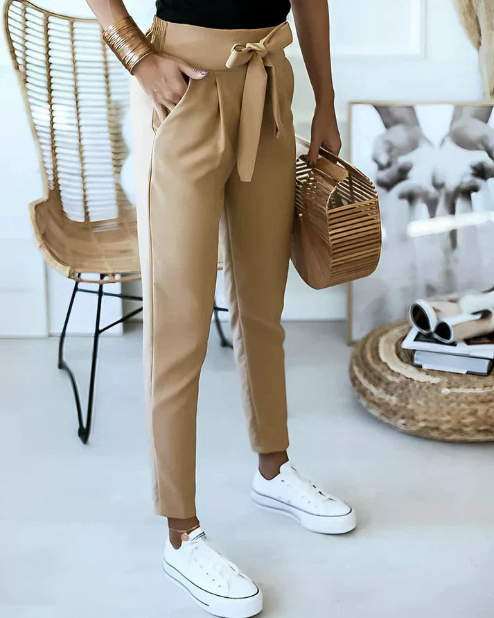 MISTFALL | Dagny Slim Pants – Elegant slim-fit pants with belt detail