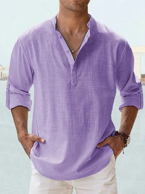 Mistfall Men's Lightweight Linen Summer Shirt