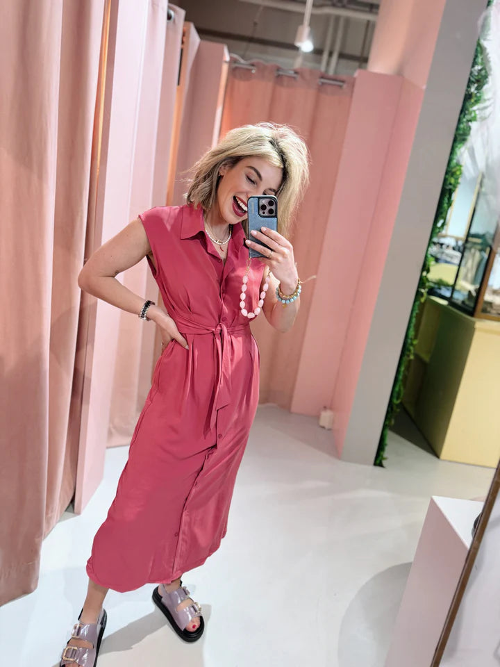 Mistfall Rosa Meadow Dress – Soft pink floral dress with vintage charm