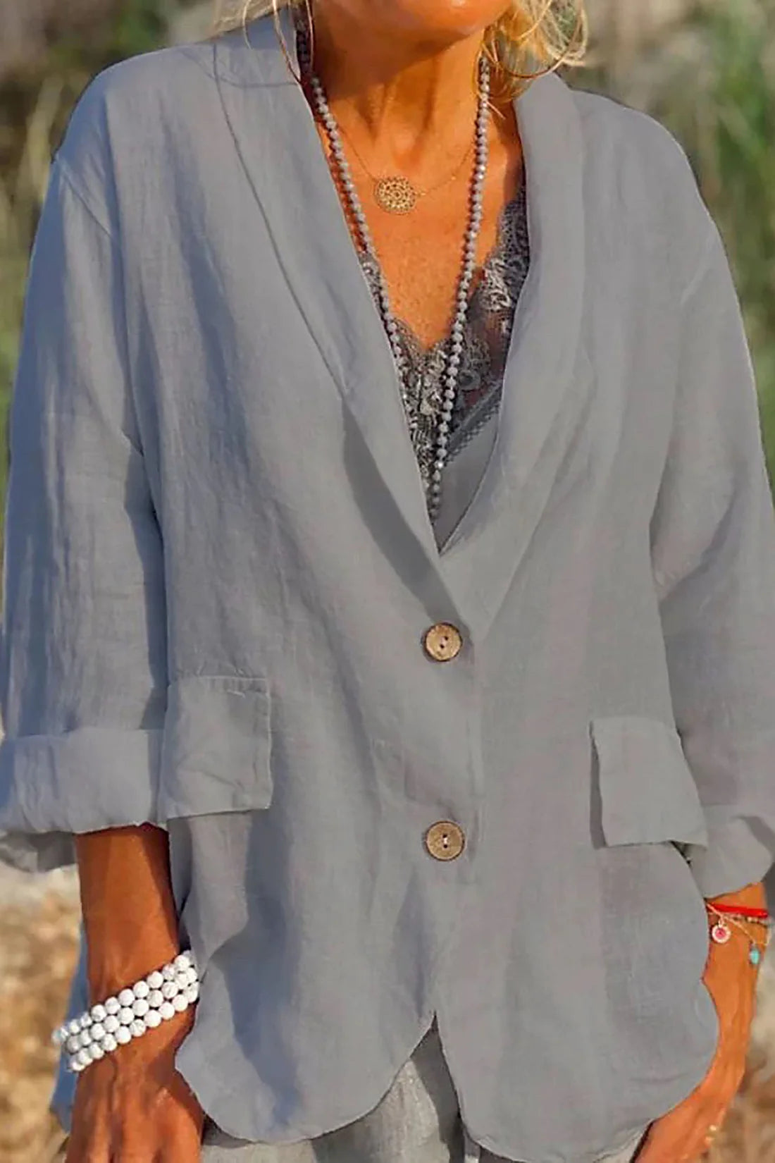 Mistfall Breezy Linen Jacket