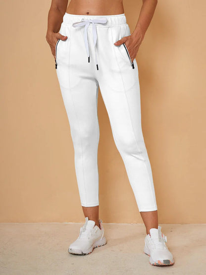 Mistfall Casual Drawstring Capris – Lightweight capri joggers with drawstring