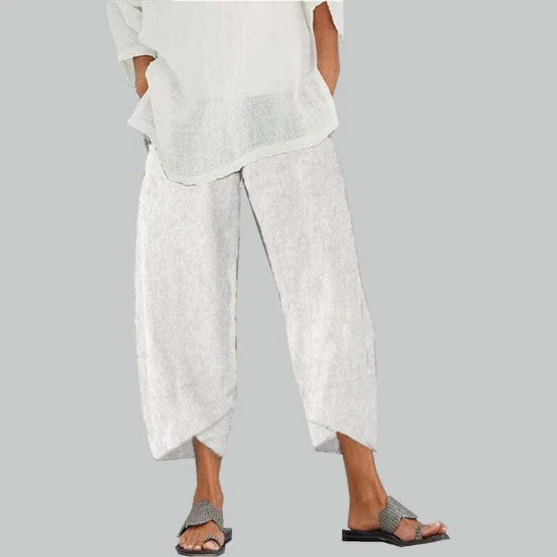 Mistfall Breeze Cotton Linen Trousers