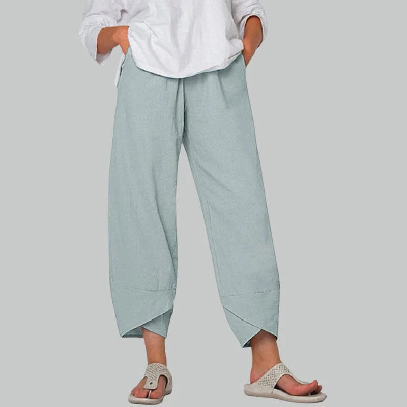 Mistfall Breeze Cotton Linen Trousers
