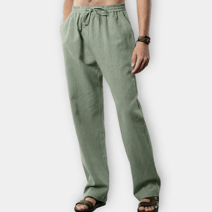 Mistfall Lian Trousers – Relaxed-fit linen pants for effortless style