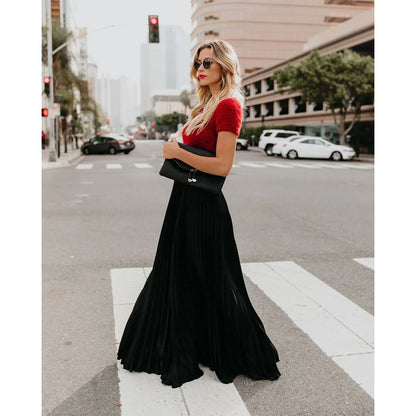 Mistfall SereneGlide High-Waisted Maxi Skirt