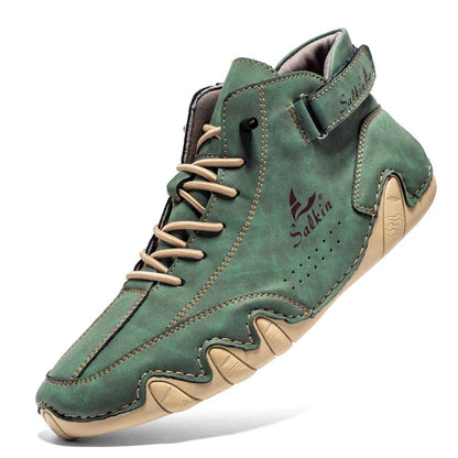 Mistfall SerenityStride | Orthopedic Leather Shoes