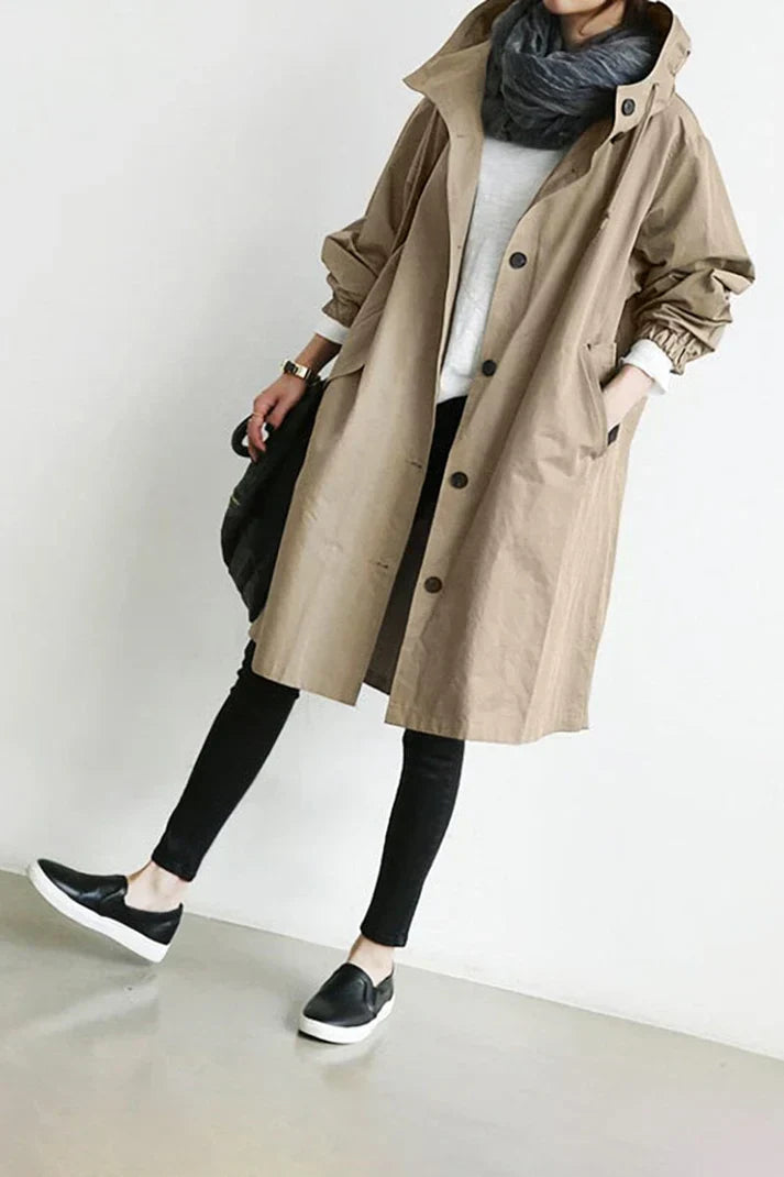 Mistfall - Waterproof Trench Coat with Hood