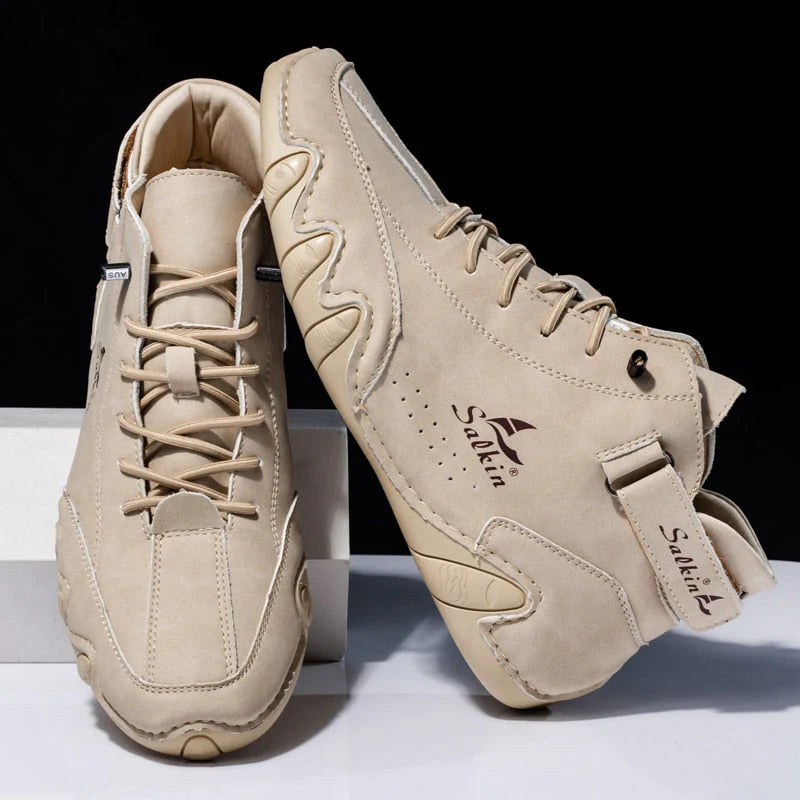 Mistfall SerenityStride | Orthopedic Leather Shoes