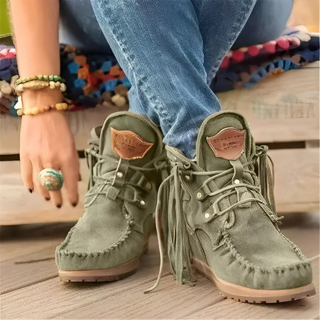 Mistfall SereneStride Orthopedic Suede Ankle Boots