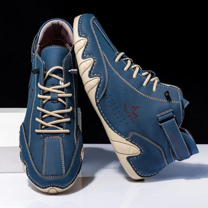 Mistfall SerenityStride | Orthopedic Leather Shoes