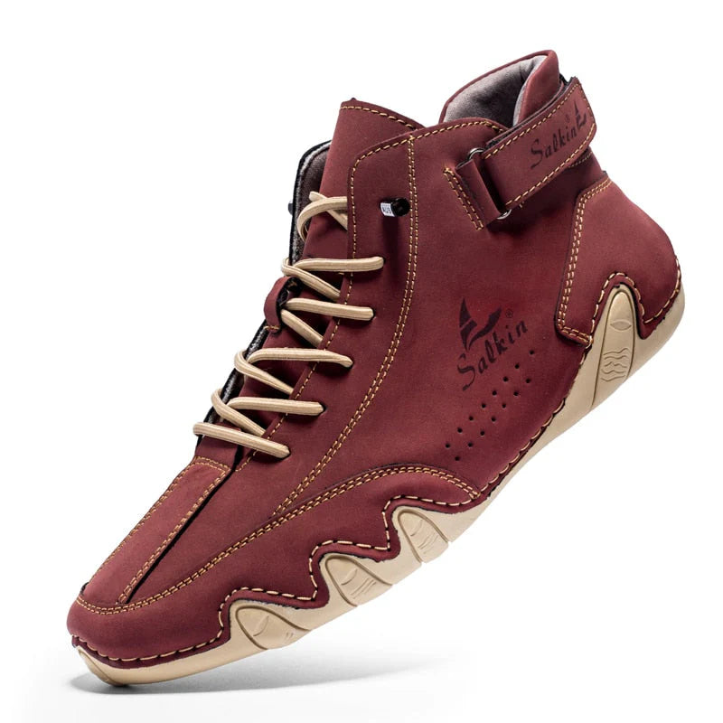 Mistfall SerenityStride | Orthopedic Leather Shoes