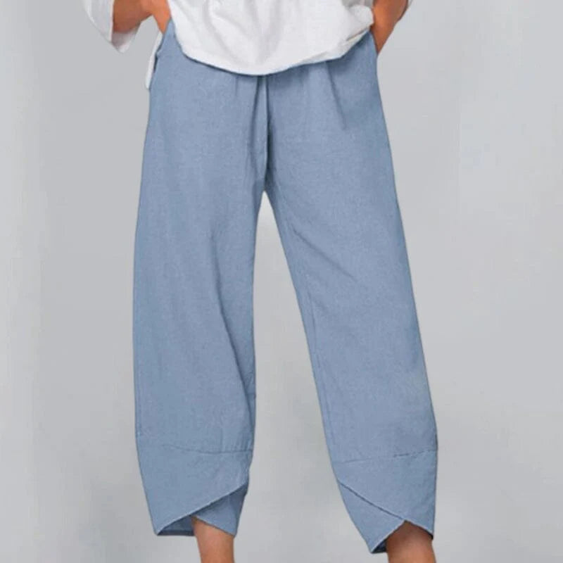 Mistfall Breeze Cotton Linen Trousers