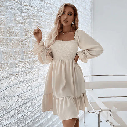 MISTFALL | Emmeline Ruffle Dress – Summer mini dress with puff sleeves