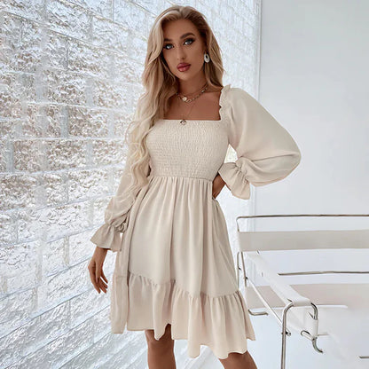 MISTFALL | Emmeline Ruffle Dress – Summer mini dress with puff sleeves