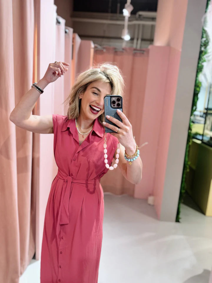 Mistfall Rosa Meadow Dress – Soft pink floral dress with vintage charm