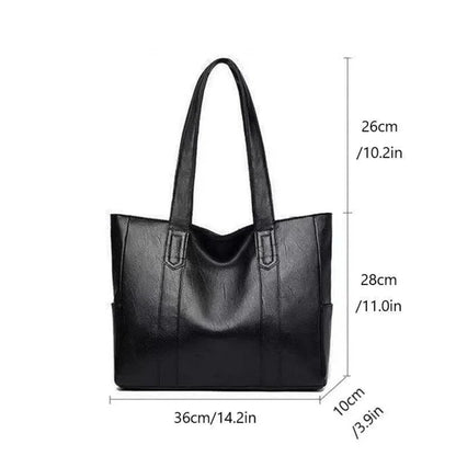 Mistfall Metropolitan Leather Tote Bag