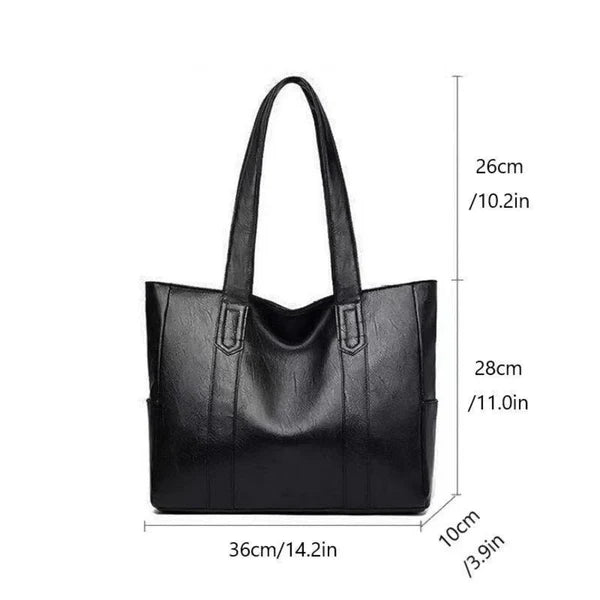 Mistfall Metropolitan Leather Tote Bag