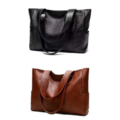 Mistfall Metropolitan Leather Tote Bag