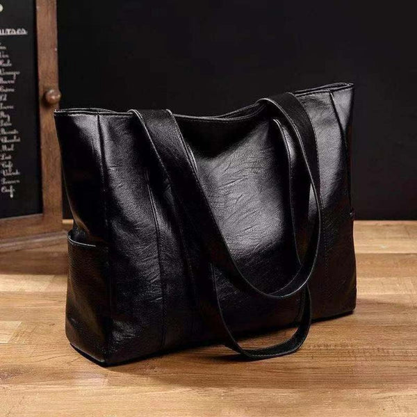 Mistfall Metropolitan Leather Tote Bag