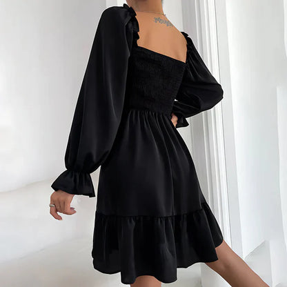 MISTFALL | Emmeline Ruffle Dress – Summer mini dress with puff sleeves