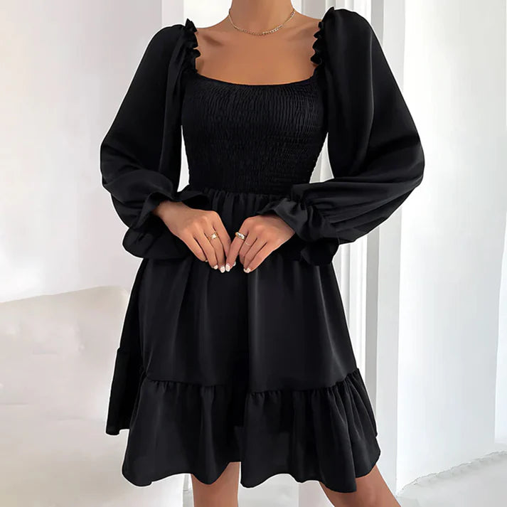 MISTFALL | Emmeline Ruffle Dress – Summer mini dress with puff sleeves