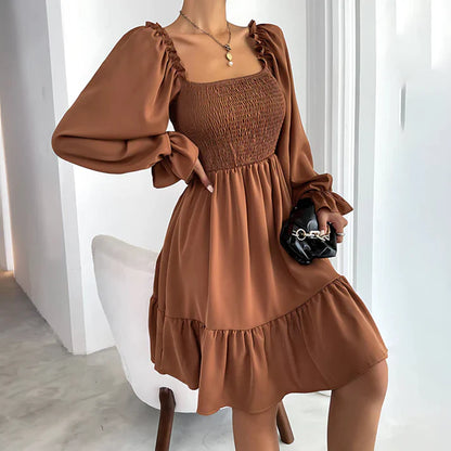 MISTFALL | Emmeline Ruffle Dress – Summer mini dress with puff sleeves