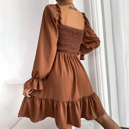 MISTFALL | Emmeline Ruffle Dress – Summer mini dress with puff sleeves