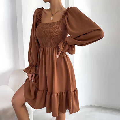 MISTFALL | Emmeline Ruffle Dress – Summer mini dress with puff sleeves