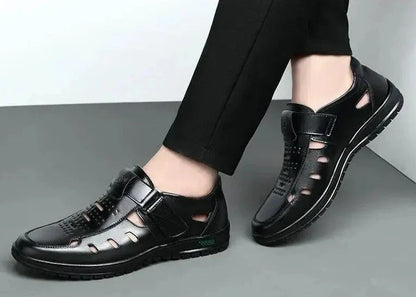 Mistfall UrbanStride Men's Closed-Toe Leather Sandals