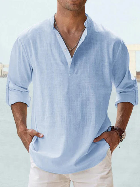 Mistfall Men's Lightweight Linen Summer Shirt