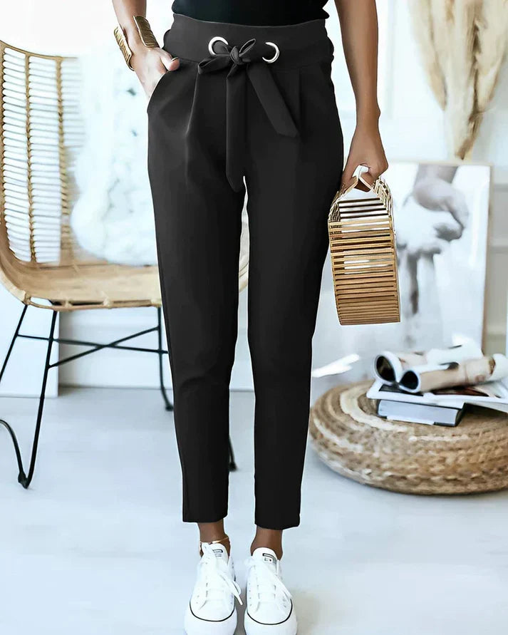 MISTFALL | Dagny Slim Pants – Elegant slim-fit pants with belt detail