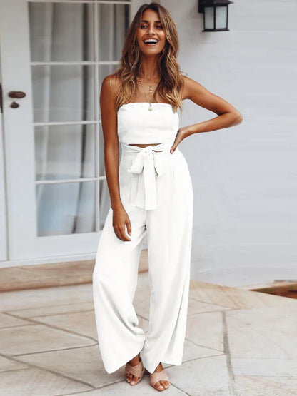 MISTFALL | Elodia Jumpsuit – Off-shoulder jumpsuit with tie waist