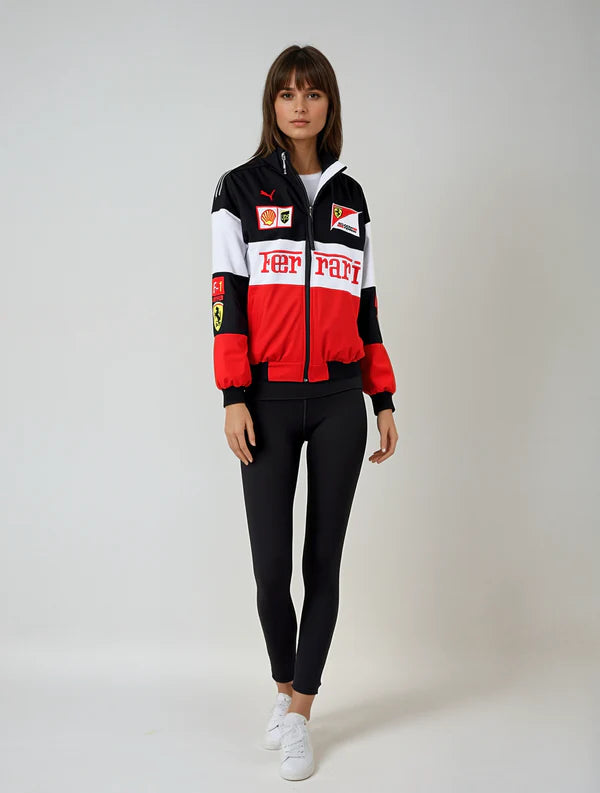 Mistfall Vintage Unisex Ferrari Race Jacket