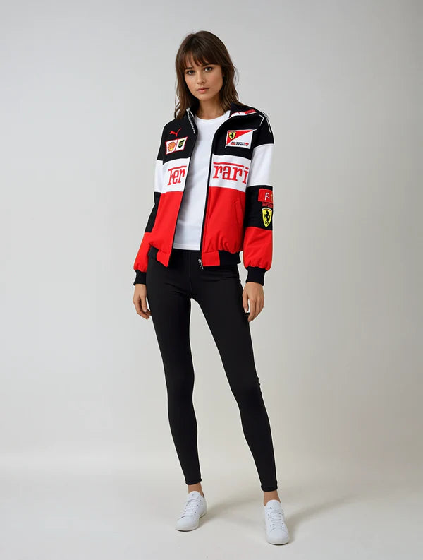 Mistfall Vintage Unisex Ferrari Race Jacket