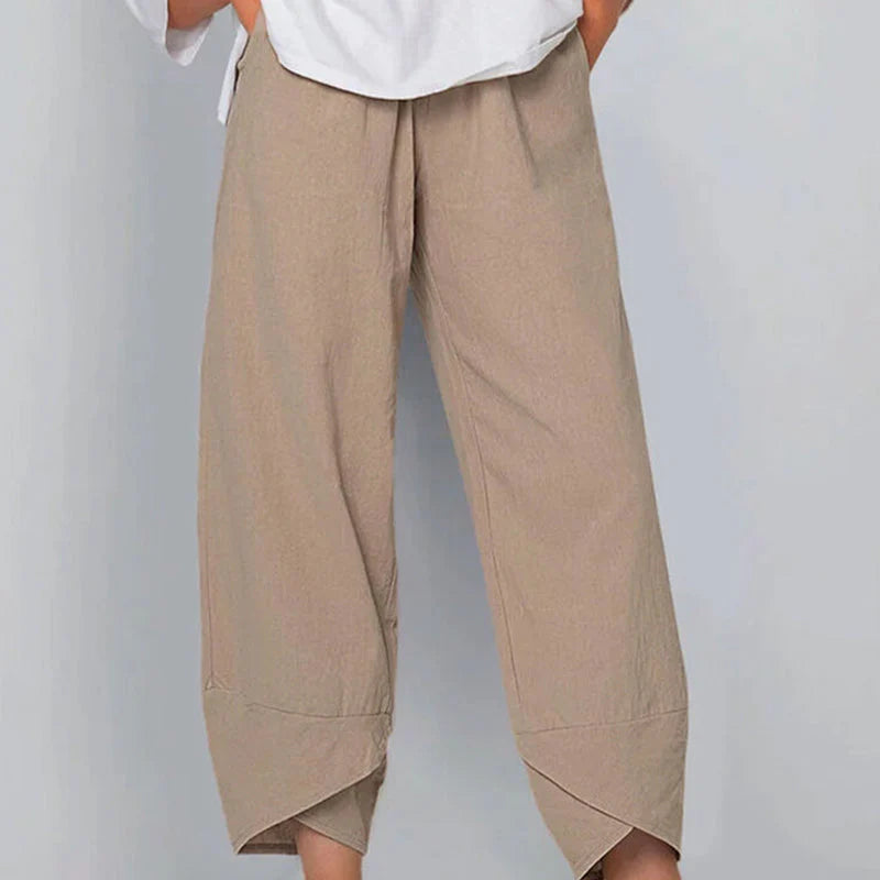 Mistfall Breeze Cotton Linen Trousers