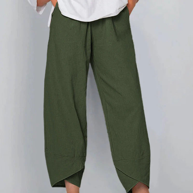 Mistfall Breeze Cotton Linen Trousers