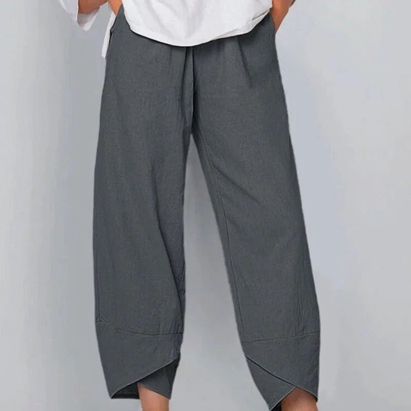 Mistfall Breeze Cotton Linen Trousers