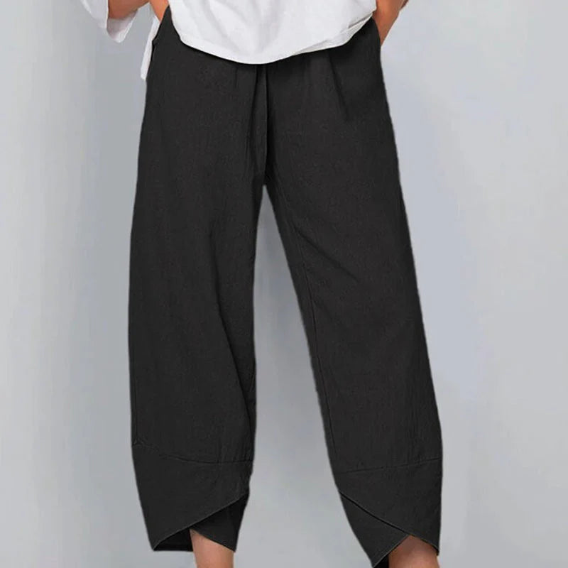 Mistfall Breeze Cotton Linen Trousers