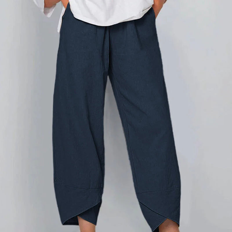 Mistfall Breeze Cotton Linen Trousers